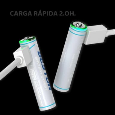 Pilas recargables vía USB