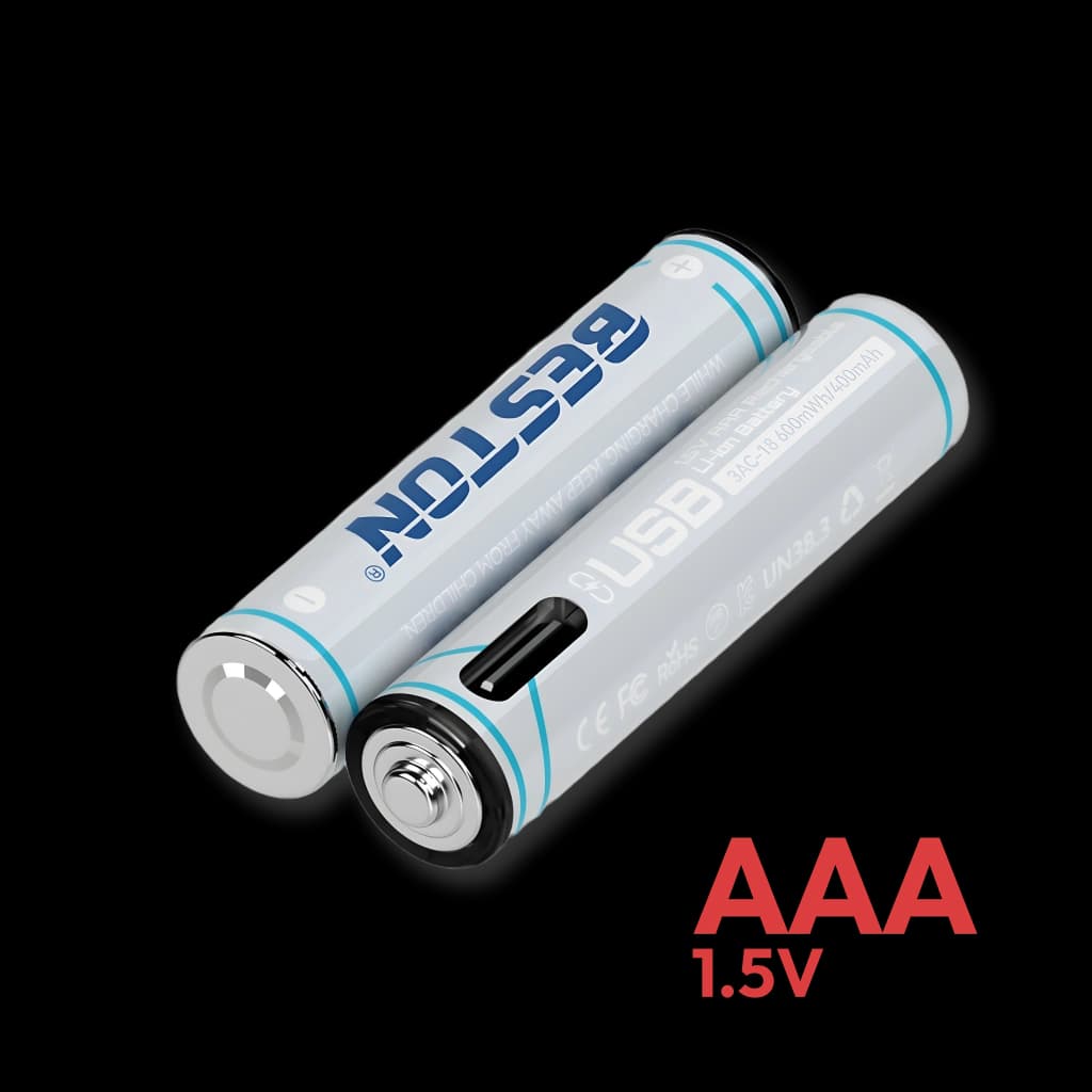 Pilas recargables vía USB