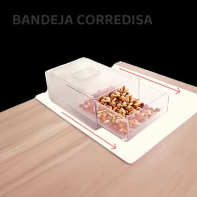 Contenedores plásticos para refrigeradora - 1 unidad